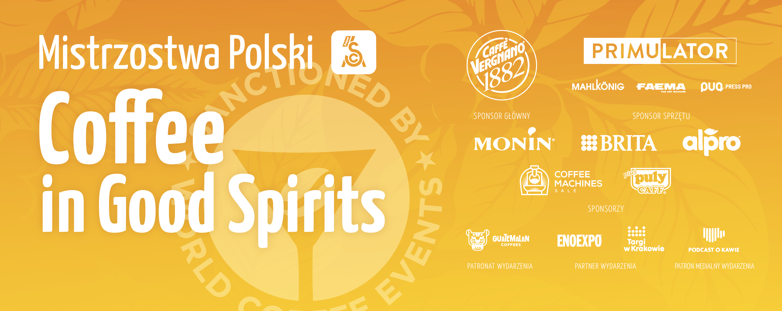 Mistrzostwa Polski Coffee in Good Spirits 2026 w Krakowie